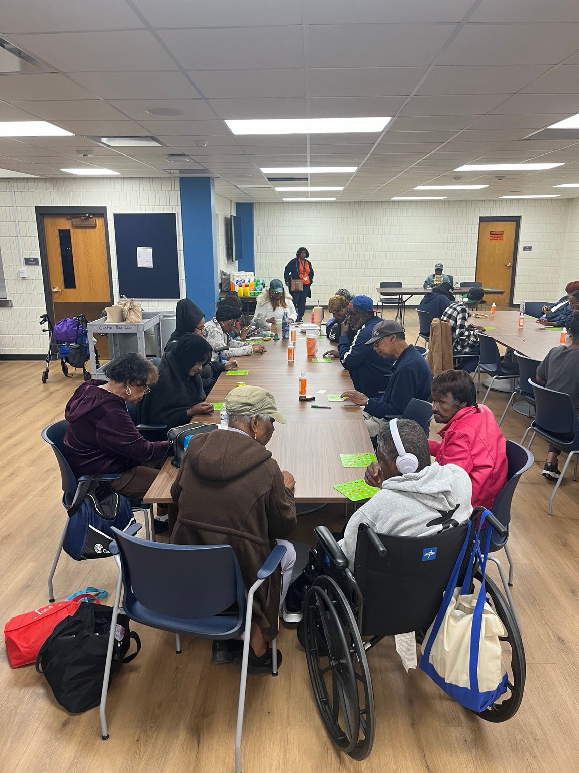Community Bingo activity at the Clinton Rose Senior Dining Site in Milwaukee